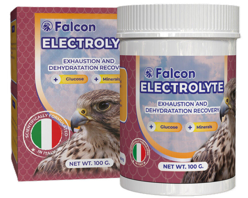FALCON SUPPLEMENTS. Geavet Falcon Electrolyte (100 g). Exhaustion and rehydratation recovery
FALCON SUPPLEMENTS. Geavet Falcon Electrolyte (100 g). Exhaustion and rehydratation recovery