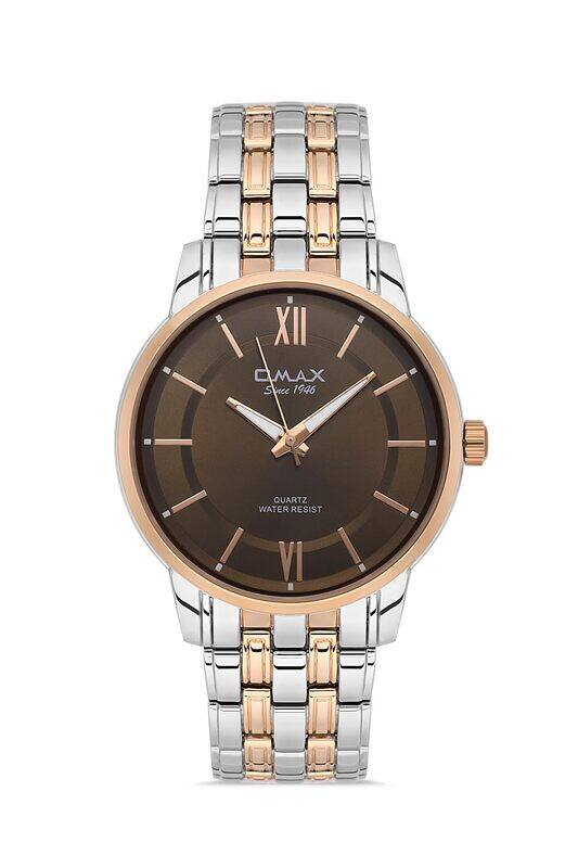 Omax Watches for Men Silver & Rose Gold Stainless Steel Strap 41mm Round Shape White Analog Quartz Wrist Watch For Men's 100% Waterproof Business Casu
Omax Watches for Men Silver & Rose Gold Stainless Steel Strap 41mm Round Shape White Analog Quartz Wrist Watch For Men's 100% Waterproof Business Casu