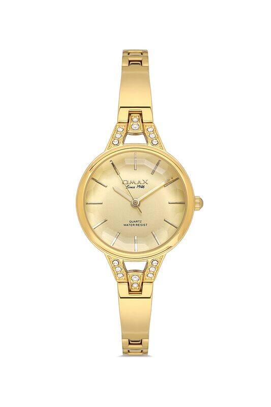 Omax Original Watches for Women's Full Gold Stainless Steel Classic Strap 31mm Crystal Round Shape Analog Wrist Watch For Women 100% Waterproof Busine
Omax Original Watches for Women's Full Gold Stainless Steel Classic Strap 31mm Crystal Round Shape Analog Wrist Watch For Women 100% Waterproof Busine