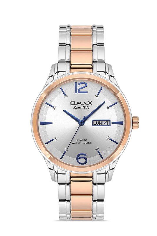 Omax Original Watches for Men Gold & Silver Stainless Steel Strap Date & Time 41mm Round Shape White Analog Wrist Watch For Man 100% Waterproof Busine
Omax Original Watches for Men Gold & Silver Stainless Steel Strap Date & Time 41mm Round Shape White Analog Wrist Watch For Man 100% Waterproof Busine