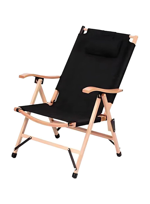 Manful Wooden Frame Lounge Luxury Reclining Folding Camping Outdoor Chair, Black
Manful Wooden Frame Lounge Luxury Reclining Folding Camping Outdoor Chair, Black