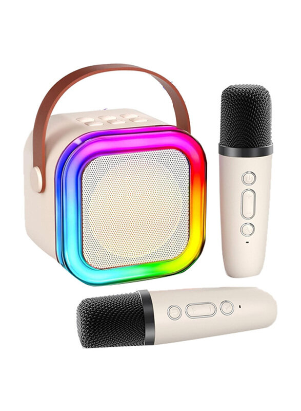 Generic Portable Bluetooth Mini Karaoke Machine Microphone Singing Speaker with 2 Wireless Mic and Light, Ages 5+
Generic Portable Bluetooth Mini Karaoke Machine Microphone Singing Speaker with 2 Wireless Mic and Light, Ages 5+