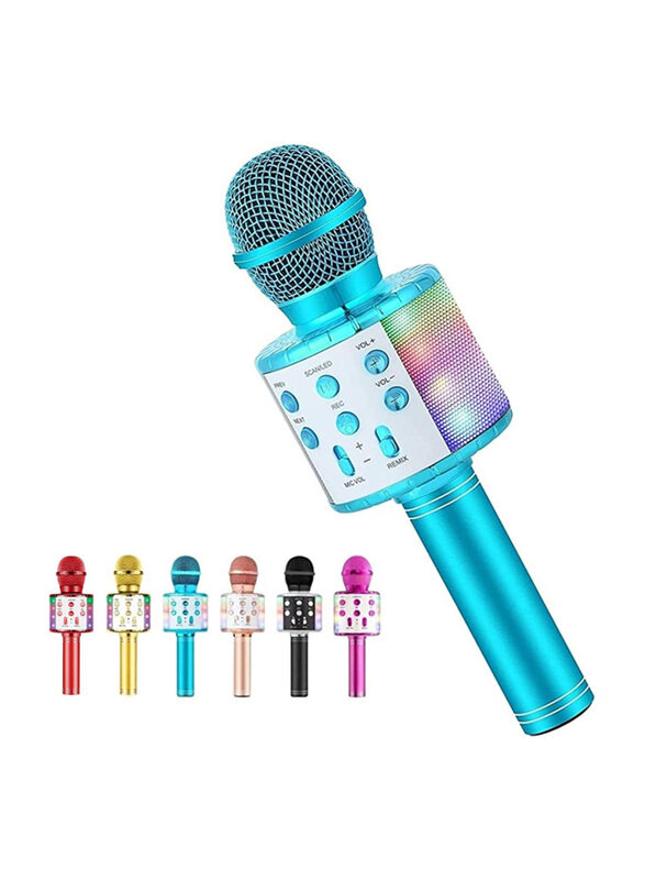Generic Milerong 5-in-1 Wireless Bluetooth Voice Changing Karaoke Microphone with LED Lights, Ages 5+
Generic Milerong 5-in-1 Wireless Bluetooth Voice Changing Karaoke Microphone with LED Lights, Ages 5+
