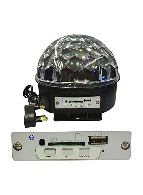 Generic Bluetooth RGB-LED Crystal Magic Ball Stage Light with MP3 Player, Black
Generic Bluetooth RGB-LED Crystal Magic Ball Stage Light with MP3 Player, Black