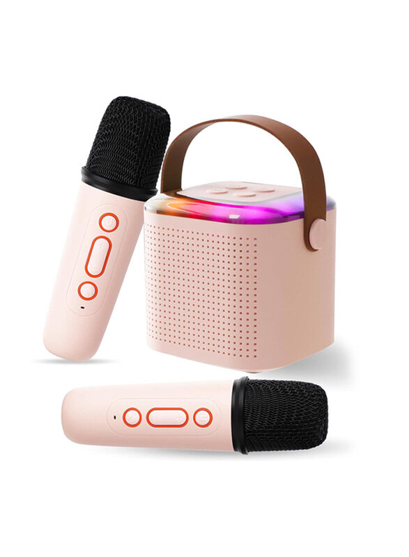 Generic Mini Kids Portable Bluetooth Speaker Karaoke Machine 2 Wireless Microphones Set, Ages 4+
Generic Mini Kids Portable Bluetooth Speaker Karaoke Machine 2 Wireless Microphones Set, Ages 4+