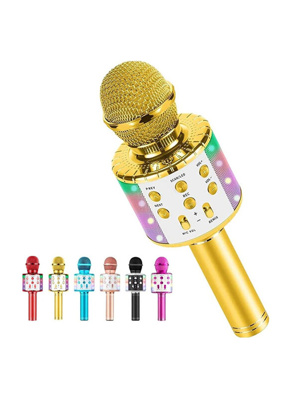 Generic Milerong 5-in-1 Wireless Bluetooth Karaoke Microphone with LED Lights for Kids Singing, Ages 5+
Generic Milerong 5-in-1 Wireless Bluetooth Karaoke Microphone with LED Lights for Kids Singing, Ages 5+