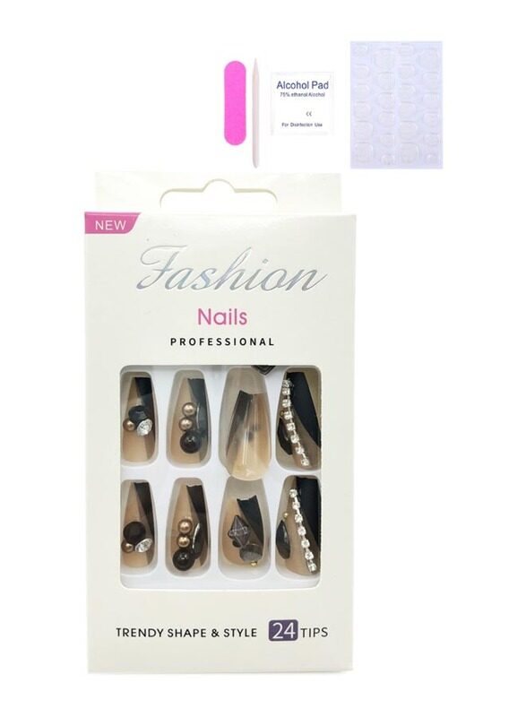 Misstiara 24-Piece Wearable Fake Nails Set Press On Nails Medium Natural Fake Nail with Nail Glue Kit, Multicolour
Misstiara 24-Piece Wearable Fake Nails Set Press On Nails Medium Natural Fake Nail with Nail Glue Kit, Multicolour