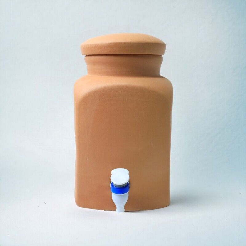 ARK Naturals ARK Terrapura Pure Clay Water Matka 4 Liters - Natural Cooling Pot for Drinking Water. Mitti Matka, Handmade Clay Jar for Drinking Water
ARK Naturals ARK Terrapura Pure Clay Water Matka 4 Liters - Natural Cooling Pot for Drinking Water. Mitti Matka, Handmade Clay Jar for Drinking Water