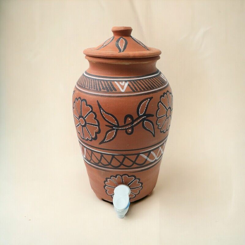 ARK Naturals ARK DhaaroVibes Aqua Matka Medium 5 Ltrs. Organic and Handcrafted by Artisans. Mitti Matka.
ARK Naturals ARK DhaaroVibes Aqua Matka Medium 5 Ltrs. Organic and Handcrafted by Artisans. Mitti Matka.