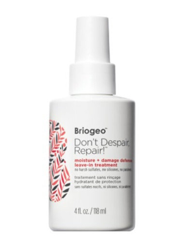 Briogeo Don't Despair, Repair! Moisture + Damage Defense Leave-in Treatment for All Hair Types, 118ml
Briogeo Don't Despair, Repair! Moisture + Damage Defense Leave-in Treatment for All Hair Types, 118ml
