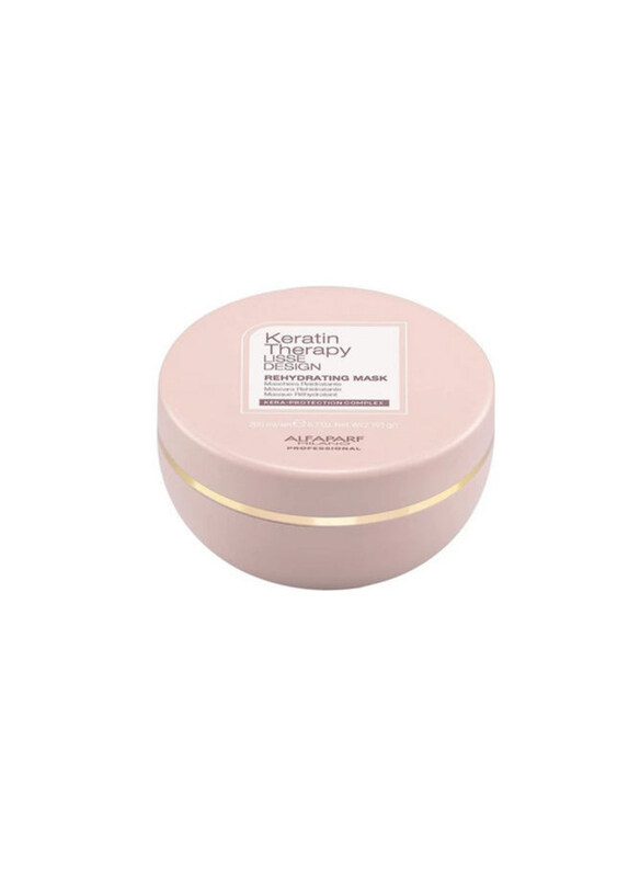 Alfaparf Milano Keratin Therapy Lisse Design Rehydrating Finishing Mask for All Hair Types, 200ml
Alfaparf Milano Keratin Therapy Lisse Design Rehydrating Finishing Mask for All Hair Types, 200ml