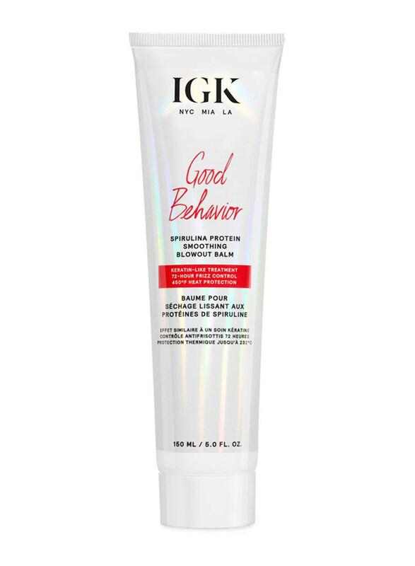 IGK Good Behaviour Spirulina Protein Anti-frizz Smoothing Blowout Balm for All Hair Types, 150ml
IGK Good Behaviour Spirulina Protein Anti-frizz Smoothing Blowout Balm for All Hair Types, 150ml