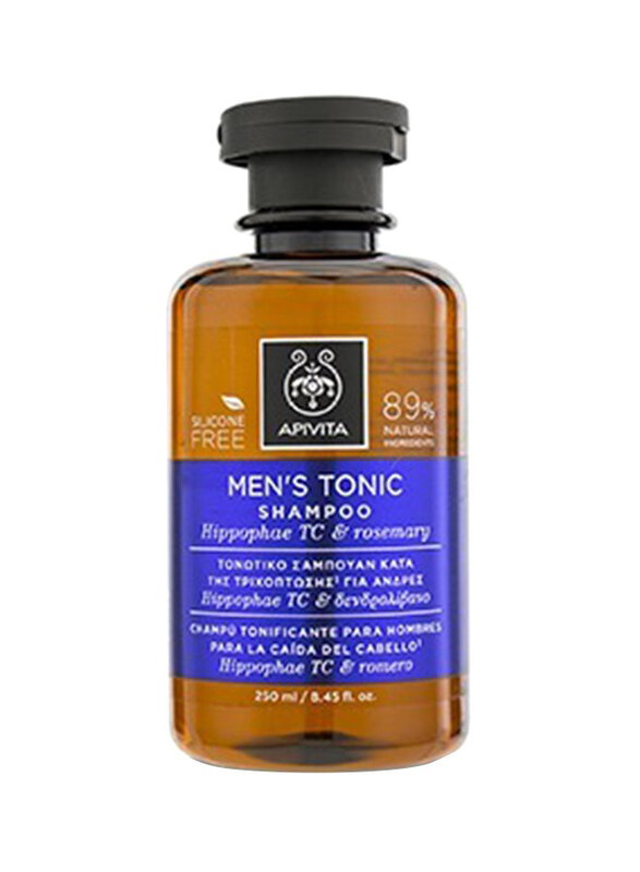 Apivita Men's Tonic Shampoo with Hippophae TC and Rosemary for All Hair Types, 250ml
Apivita Men's Tonic Shampoo with Hippophae TC and Rosemary for All Hair Types, 250ml