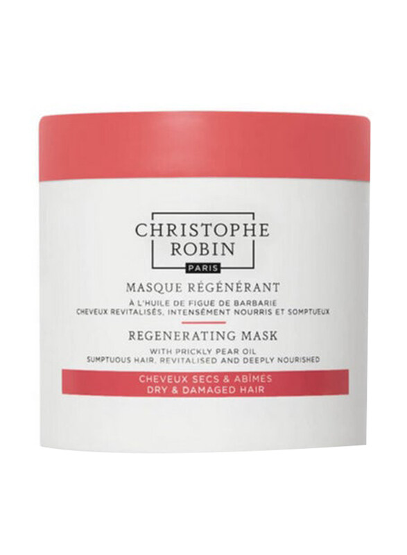 Christophe Robin Regenerating Mask with Prickly Pear Oil for All Hair Types, 250ml
Christophe Robin Regenerating Mask with Prickly Pear Oil for All Hair Types, 250ml