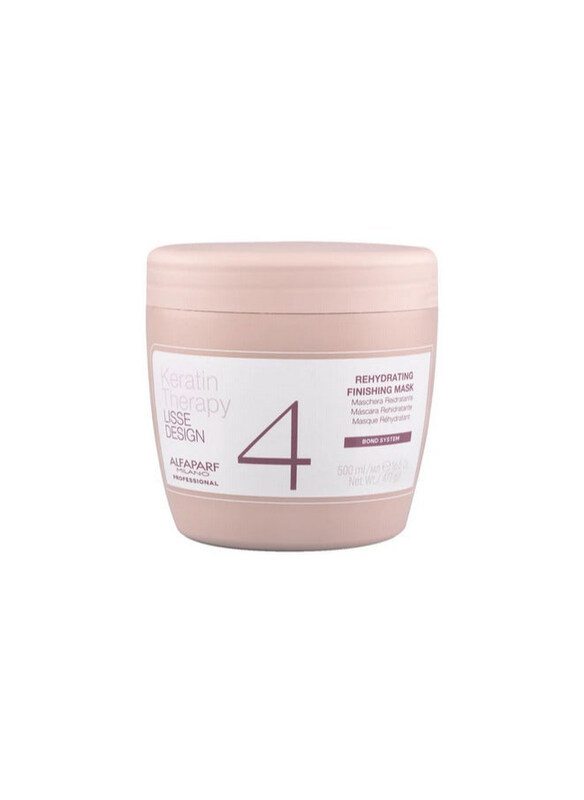 Alfaparf Milano Keratin Therapy Lisse Design Rehydrating Finishing Mask for All Hair Types, 500ml
Alfaparf Milano Keratin Therapy Lisse Design Rehydrating Finishing Mask for All Hair Types, 500ml