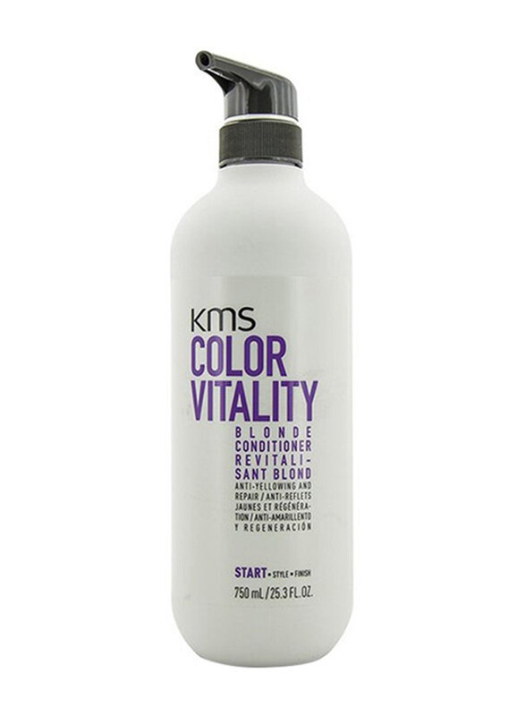 Kms California Colour Vitality Blonde Conditioner for Anti-Yellowing and Repair for All Hair Types, 750ml
Kms California Colour Vitality Blonde Conditioner for Anti-Yellowing and Repair for All Hair Types, 750ml