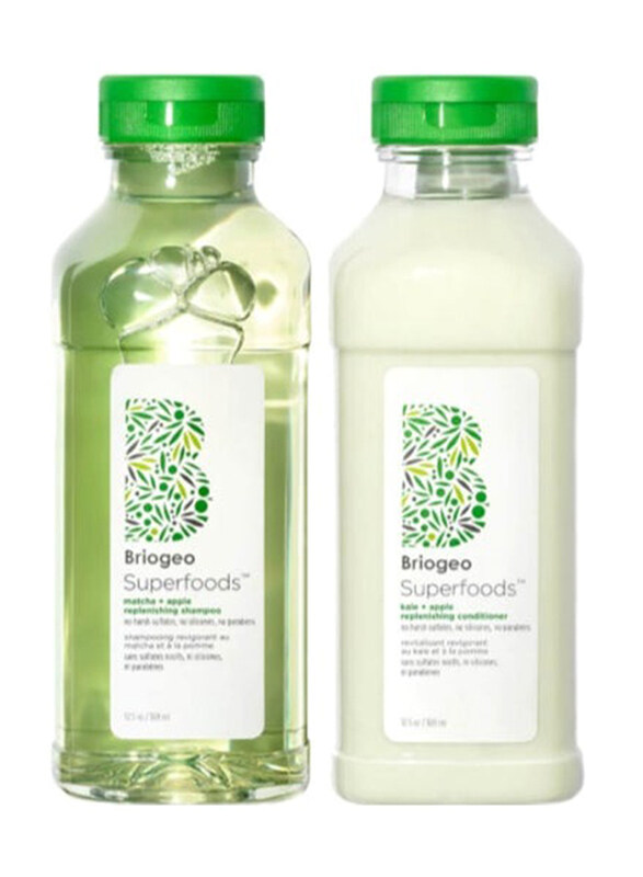 Briogeo Be Gentle Be Kind Superfood Matcha Apple Shampoo & Kale Apple Conditioner for All Hair Types, 369ml
Briogeo Be Gentle Be Kind Superfood Matcha Apple Shampoo & Kale Apple Conditioner for All Hair Types, 369ml