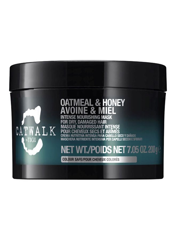 Tigi Catwalk Oatmeal and Honey Intense Nourishing Mask for All Hair Types, 200gm
Tigi Catwalk Oatmeal and Honey Intense Nourishing Mask for All Hair Types, 200gm
