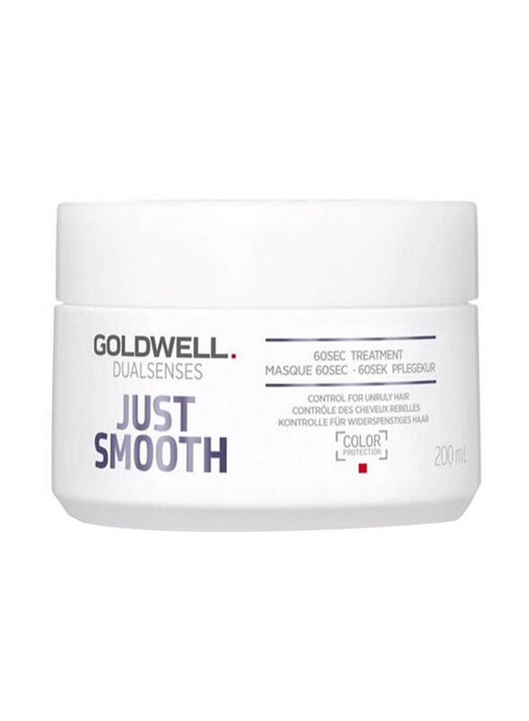 Goldwell Dualsenses Just Smooth 60Sec Treatment Hair Mask for Frizzy Hair, 200ml
Goldwell Dualsenses Just Smooth 60Sec Treatment Hair Mask for Frizzy Hair, 200ml