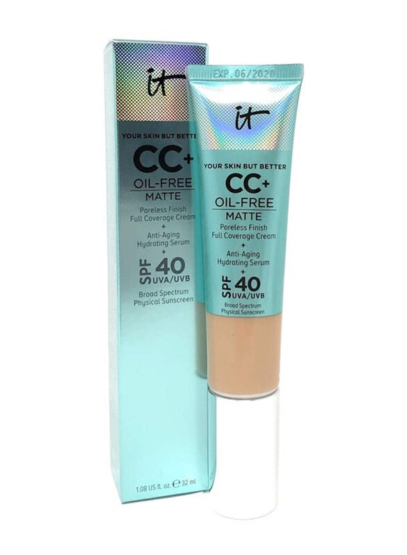 It Cosmetics Your Skin But Better SPF 40 Oil-Free Matte CC Cream, Light, Beige
It Cosmetics Your Skin But Better SPF 40 Oil-Free Matte CC Cream, Light, Beige