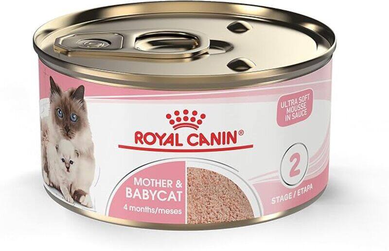 Royal Canin Feline Health Nutrition Mother & Babycat Ultra Soft Mousse in Sauce Canned Cat Food
Royal Canin Feline Health Nutrition Mother & Babycat Ultra Soft Mousse in Sauce Canned Cat Food