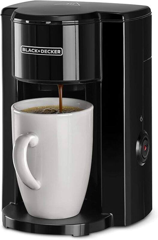 Black+Decker BLACK DECKER Coffee Maker, 350W, 125ml Water Tank, Compact One Cup Coffee Machine with Ceramic Mug, Auto Shut Off, Durable Nylon Filter, One Button Co
Black+Decker BLACK DECKER Coffee Maker, 350W, 125ml Water Tank, Compact One Cup Coffee Machine with Ceramic Mug, Auto Shut Off, Durable Nylon Filter, One Button Co