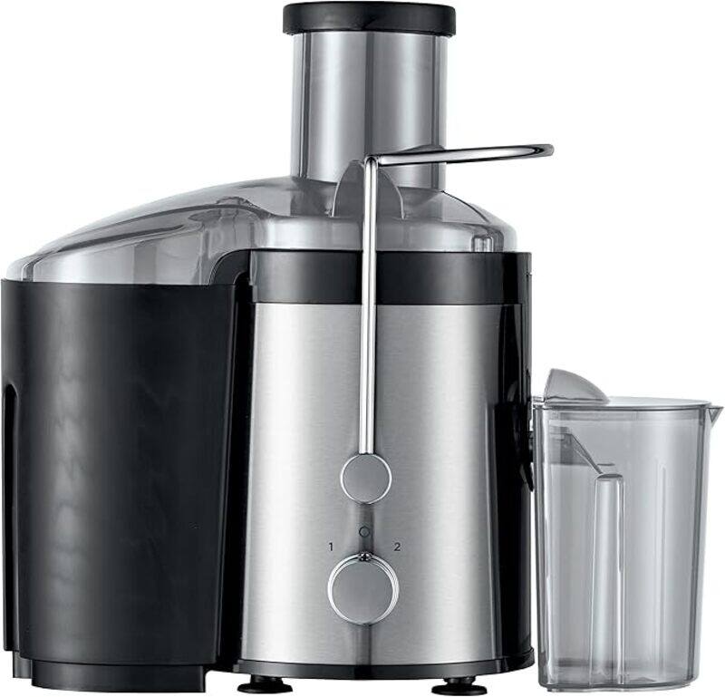 KENWOOD Juicer 300W Stainless Steel Juice Extractor with 65mm Wide Feed Tube,2 Speed, Transparent Juice Jug, Pulp Container, Anti Drip for Home, Offic
KENWOOD Juicer 300W Stainless Steel Juice Extractor with 65mm Wide Feed Tube,2 Speed, Transparent Juice Jug, Pulp Container, Anti Drip for Home, Offic