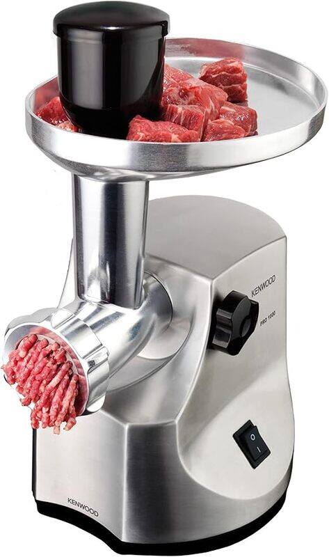 KENWOOD Meat Grinder 1600W Powerful Metal Body Meat Mincer with Kibbeh Maker, Sausage Maker, Feed Tube Pusher, 3 Stainless Steel Screens for Fine, Med
KENWOOD Meat Grinder 1600W Powerful Metal Body Meat Mincer with Kibbeh Maker, Sausage Maker, Feed Tube Pusher, 3 Stainless Steel Screens for Fine, Med