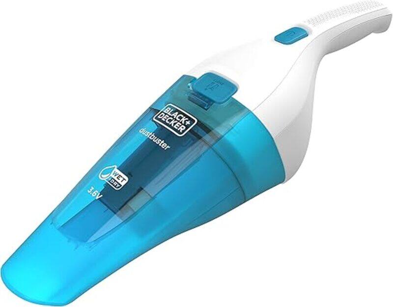 Black+Decker BLACK DECKER 3 6V 1 5Ah Li Ion Cordless Wet Dry Dustbuster Handheld Vacuum, White Blue , WDC115WA B5
Black+Decker BLACK DECKER 3 6V 1 5Ah Li Ion Cordless Wet Dry Dustbuster Handheld Vacuum, White Blue , WDC115WA B5