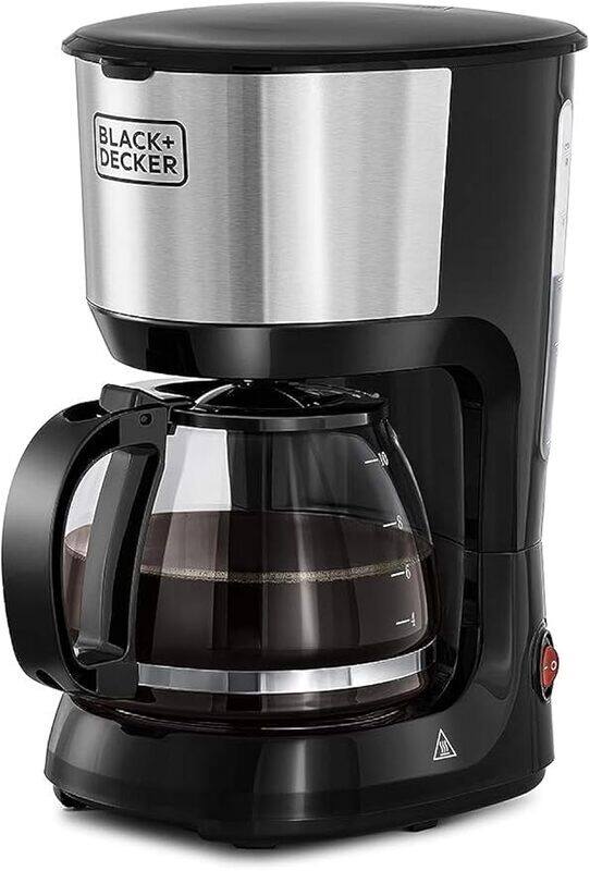 Black+Decker Black Decker 750W 10 Cup Coffee Maker or Coffee Machine With Glass Carafe For Drip Coffee, Silver Black , Dcm750S B5
Black+Decker Black Decker 750W 10 Cup Coffee Maker or Coffee Machine With Glass Carafe For Drip Coffee, Silver Black , Dcm750S B5