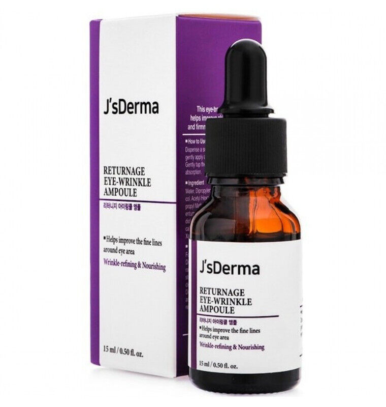 JSDerma High-Concentration Ampoule for Eye Wrinkle and Fine Line Improvement Returnage Eye Wrinkle Ampoule 15ml
JSDerma High-Concentration Ampoule for Eye Wrinkle and Fine Line Improvement Returnage Eye Wrinkle Ampoule 15ml
