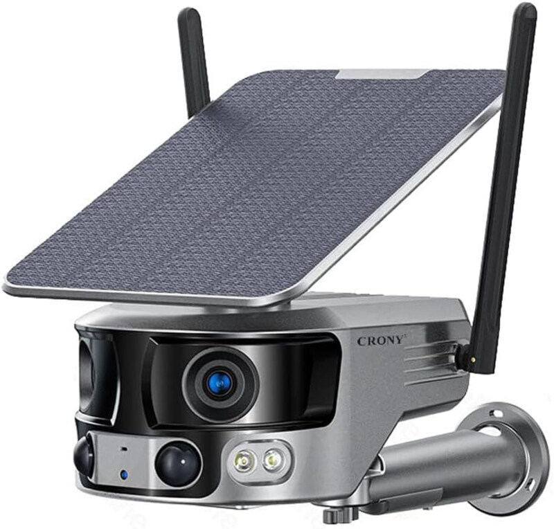 Crony Y6 WiFi 4K Resolution Security Camera, 8MP, 180° Wide View, 18000mAh Battery, IP66 Waterproof, Human Tracking, Two-Way Audio, Multicolour
Crony Y6 WiFi 4K Resolution Security Camera, 8MP, 180° Wide View, 18000mAh Battery, IP66 Waterproof, Human Tracking, Two-Way Audio, Multicolour
