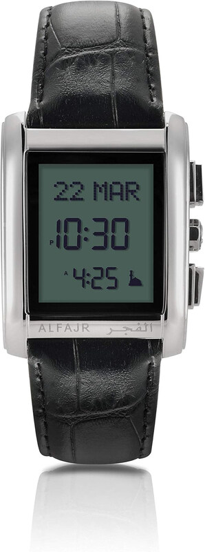 Al Fajr Casual Digital Watch for Men with Leather Band, Water Resistant, WS-06L, Black-Grey
Al Fajr Casual Digital Watch for Men with Leather Band, Water Resistant, WS-06L, Black-Grey