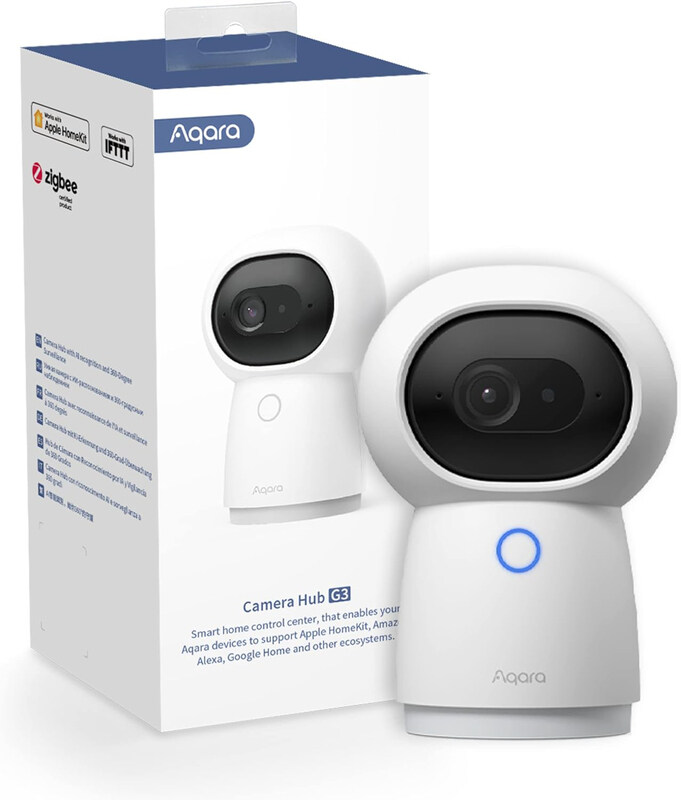 Aqara Smart Security Indoor Camera Hub G3 with Night Vision, Two-Way Audio, Global Version, White
Aqara Smart Security Indoor Camera Hub G3 with Night Vision, Two-Way Audio, Global Version, White