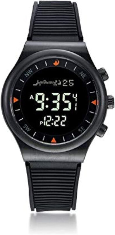 iSOLAR Digital Muslim Azan Watch for Men with Resin Band, Water Resistant, QAZ-32663225298-005, Black
iSOLAR Digital Muslim Azan Watch for Men with Resin Band, Water Resistant, QAZ-32663225298-005, Black