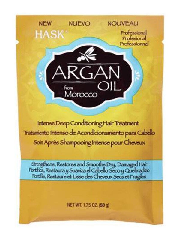 Hask Argan Oil Intense Deep Conditioning Hair Treatment for All Hair Types, 50gm
Hask Argan Oil Intense Deep Conditioning Hair Treatment for All Hair Types, 50gm