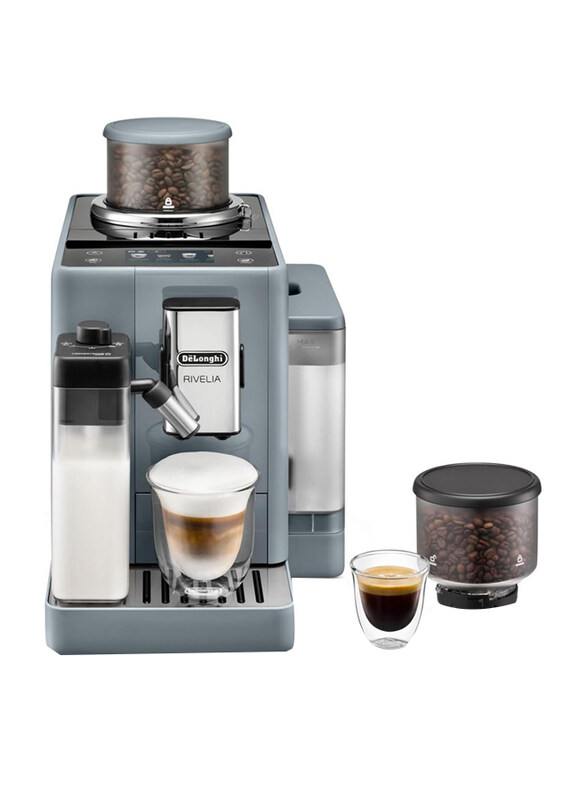 Delonghi 1.4L Rivelia Fully Automatic Coffee Machine with 16 Recipes, 1450W, EXAM440.55.G, Grey
Delonghi 1.4L Rivelia Fully Automatic Coffee Machine with 16 Recipes, 1450W, EXAM440.55.G, Grey