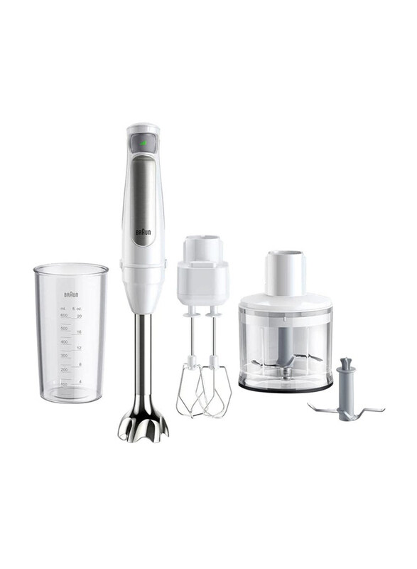 Braun 4 in 1 MultiQuick 7 MQ 7035 Hand Blender with ActiveBlade Technology, Blender & Food Processor, 1000W, MQ7035BI, White/Silver
Braun 4 in 1 MultiQuick 7 MQ 7035 Hand Blender with ActiveBlade Technology, Blender & Food Processor, 1000W, MQ7035BI, White/Silver