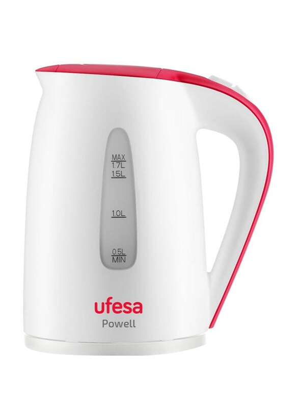 Ufesa 1.7L High-Power Electric Kettle with Advanced Safety Features, 2200W, HA7315, White
Ufesa 1.7L High-Power Electric Kettle with Advanced Safety Features, 2200W, HA7315, White