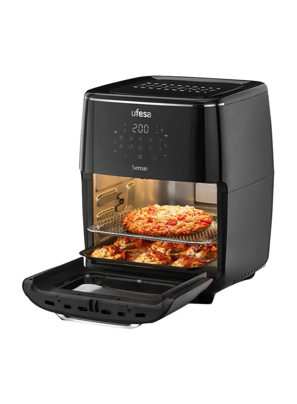 Ufesa 12L Sensei Oil Free Air Fryer with 10-Programs & 6-Accessories Included, 1700W, Black
Ufesa 12L Sensei Oil Free Air Fryer with 10-Programs & 6-Accessories Included, 1700W, Black