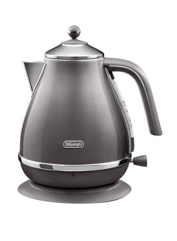 De'Longhi 1.7L Icona Capitals Vintage Style Kettle with Water Level Indicator, 3000W, KBOT3001.GY, Grey
De'Longhi 1.7L Icona Capitals Vintage Style Kettle with Water Level Indicator, 3000W, KBOT3001.GY, Grey