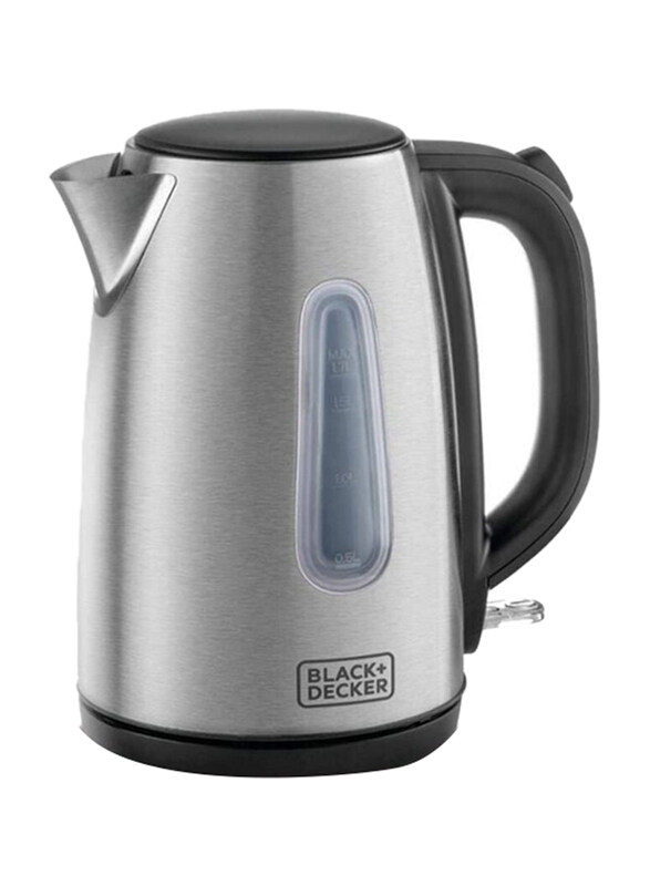 Black+Decker 1.7L Stainless Steel Body Electric Kettle, 2200W, JC450-B5, Silver/Black
Black+Decker 1.7L Stainless Steel Body Electric Kettle, 2200W, JC450-B5, Silver/Black