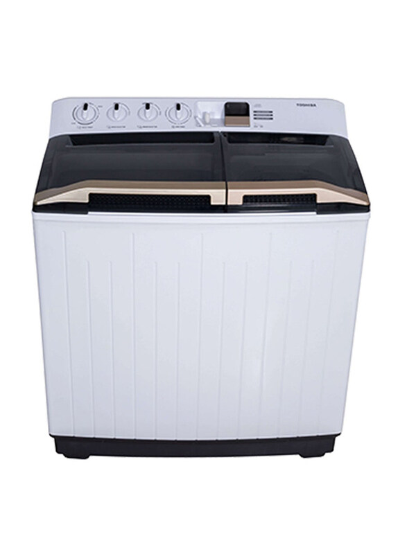 Toshiba 16Kg Twin Tub Semi-Automatic Washer with Golden Soak Period, Ultra Spin and Golden Handle, VH-J170WA, White
Toshiba 16Kg Twin Tub Semi-Automatic Washer with Golden Soak Period, Ultra Spin and Golden Handle, VH-J170WA, White