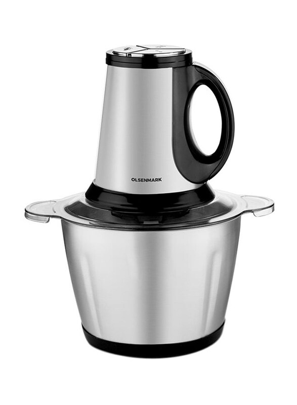Olsenmark 3L Compact Multi-Purpose Chopping Machine With Stainless Steel Blade Assembly And 4 Blades, 650W, OMC7011, Silver
Olsenmark 3L Compact Multi-Purpose Chopping Machine With Stainless Steel Blade Assembly And 4 Blades, 650W, OMC7011, Silver