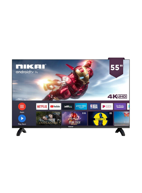 Nikai 55-Inch 4K UHD Smart LED TV with Built-In Wi-Fi & DLNA, UHD5510SLED, Black
Nikai 55-Inch 4K UHD Smart LED TV with Built-In Wi-Fi & DLNA, UHD5510SLED, Black