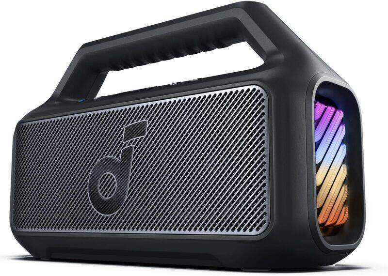 Anker Soundcore Boom 2 Outdoor Speaker, 24H Playtime,Waterproof, Floatable, RGB Lights, USB-C, Custom EQ, Bluetooth 5.3, Black
Anker Soundcore Boom 2 Outdoor Speaker, 24H Playtime,Waterproof, Floatable, RGB Lights, USB-C, Custom EQ, Bluetooth 5.3, Black