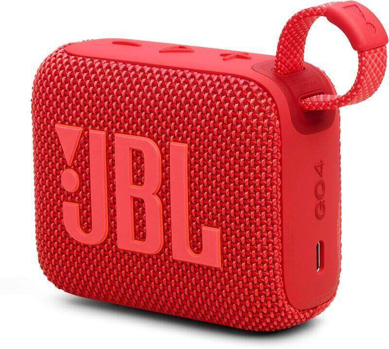 JBL Go4 Ultra-portable waterproof speaker with AURACAST, Powerful Audio, Dustproof, Wireless Bluetooth Streaming, 7 Hours of Playtime, Red
JBL Go4 Ultra-portable waterproof speaker with AURACAST, Powerful Audio, Dustproof, Wireless Bluetooth Streaming, 7 Hours of Playtime, Red