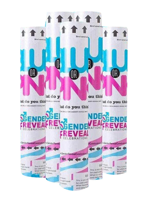 Markq 5-Pack Gender Reveal Confetti Cannon Baby Boy Confetti Popper, 30cm, Blue,
Markq 5-Pack Gender Reveal Confetti Cannon Baby Boy Confetti Popper, 30cm, Blue,