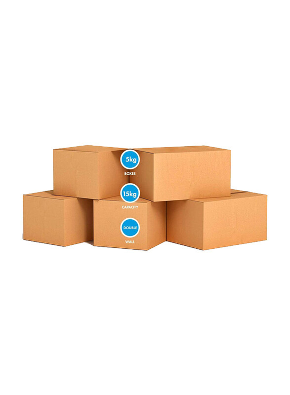 Markq Small Double Wall 100% Recyclable Corrugated Cardboard Moving Box, 5 Piece, Brown
Markq Small Double Wall 100% Recyclable Corrugated Cardboard Moving Box, 5 Piece, Brown