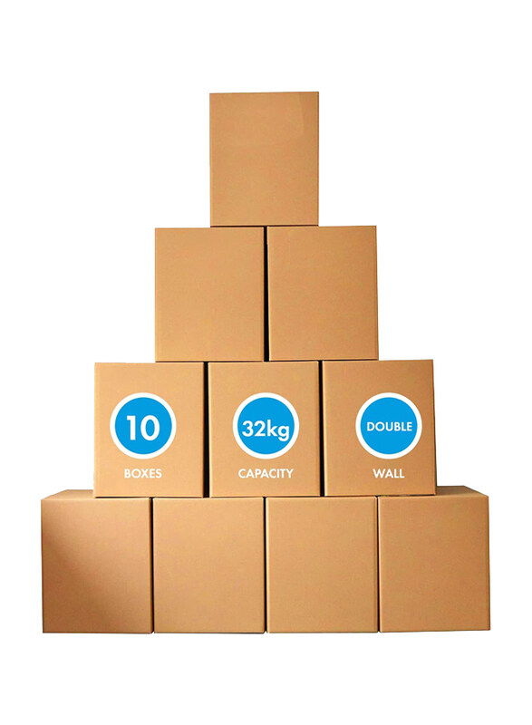 Markq Large Double Wall 100% Recyclable Corrugated Cardboard Moving Box, 10 Pack, Brown
Markq Large Double Wall 100% Recyclable Corrugated Cardboard Moving Box, 10 Pack, Brown
